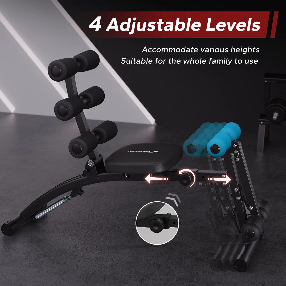 Merach Multifunctional Adjustable Ab Trainer Workout Bench