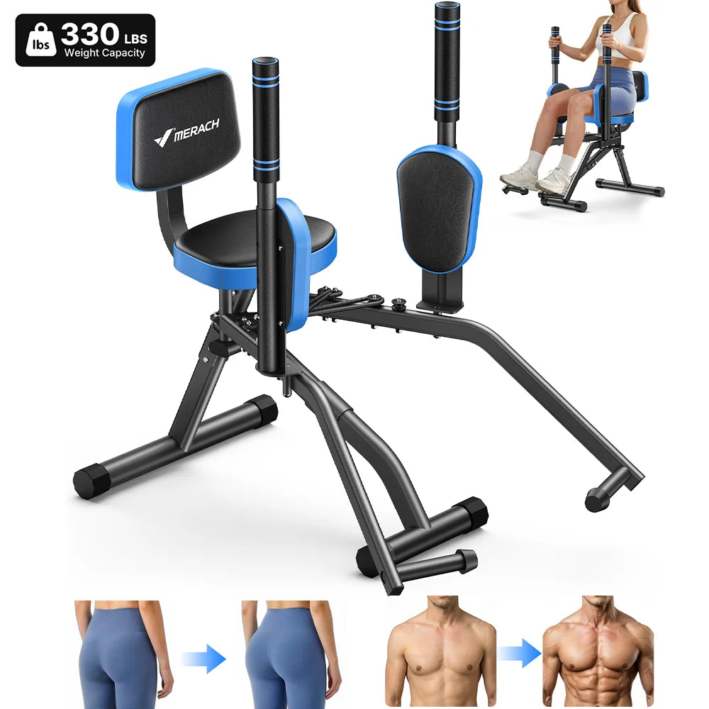 Merach Hip Abductor Leg Adductor Trainer Machine With Bands