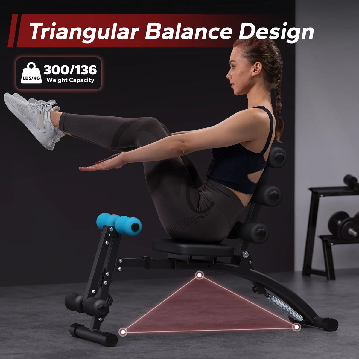 Merach Multifunctional Adjustable Ab Trainer Workout Bench
