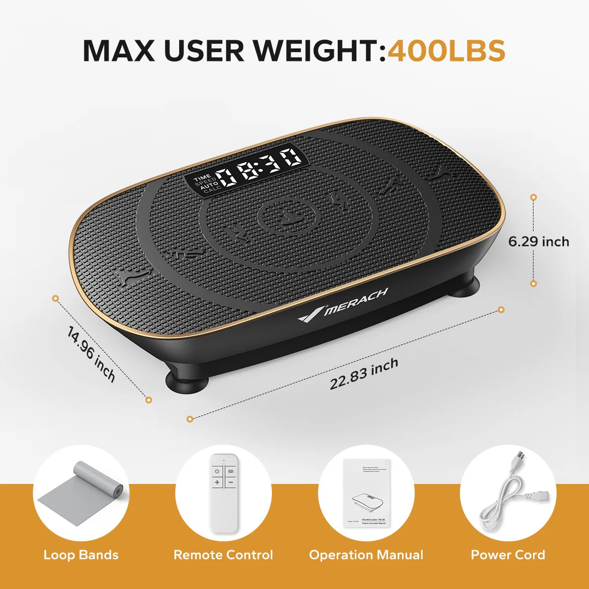 Merach Vibration Plate Exercise Machine Whole Body Fitness Platform