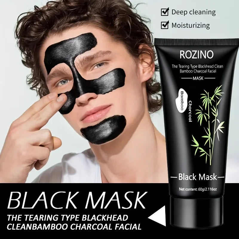 Bamboo Charcoal Peel Mask For Deep Facial Cleansing And Skin Glow