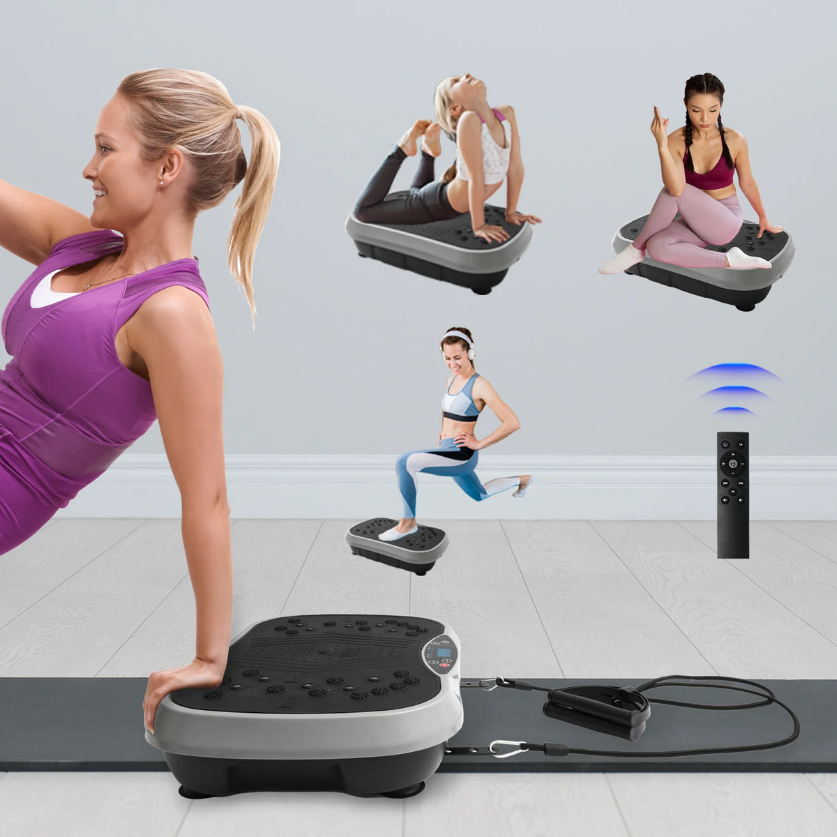 Portable Whole Body Vibration Plate Exercise Machine For Home