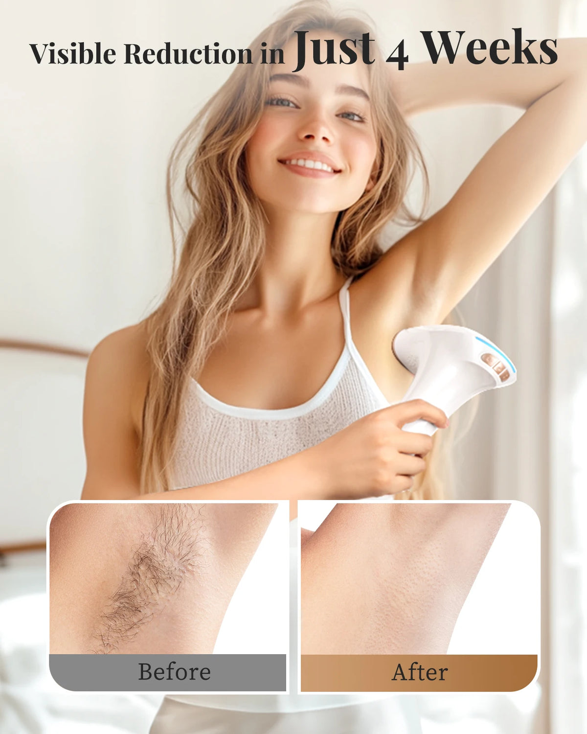 Lysmoski 3In1 IPL Hair Removal Device For Whole Body Use