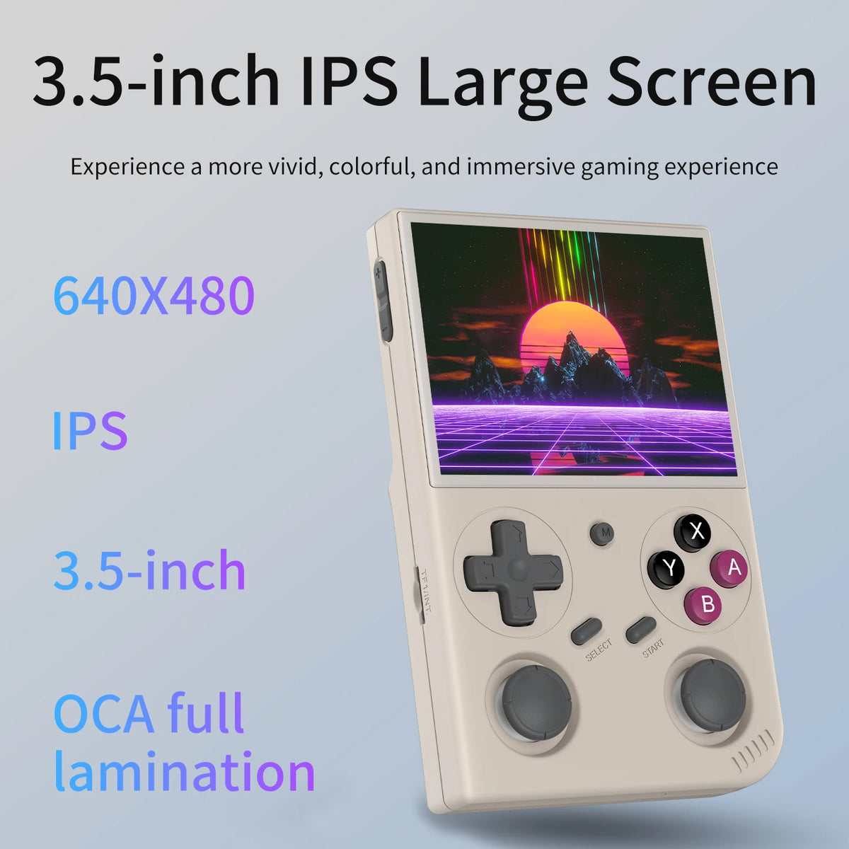 Batlexp G350 Retro Handheld Game Console With Dual Joystick Vibration