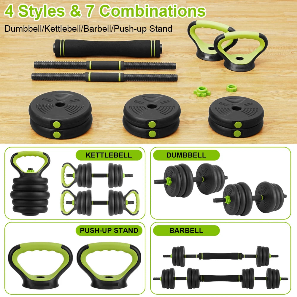 HiMISS 4-in-1 Adjustable Dumbbell Set for Home Strength Training