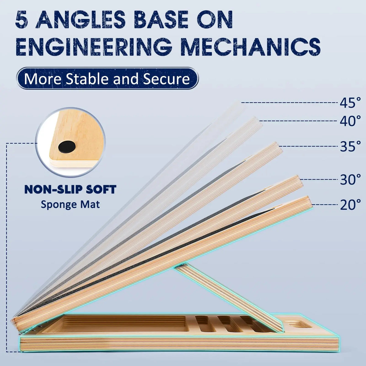 Adjustable Wooden Balance Board and Calf Stretcher for Strength Training