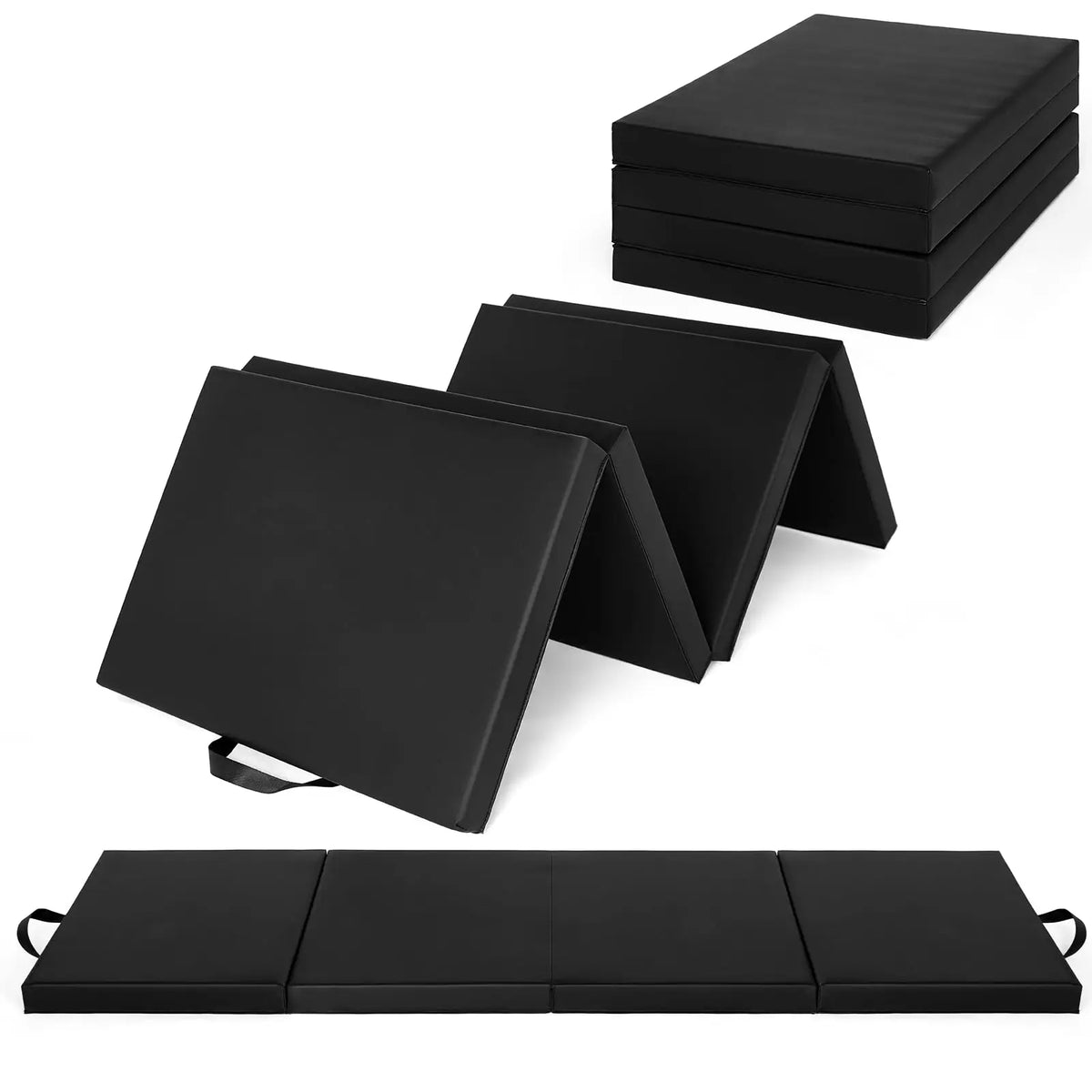 HiMISS Folding Gymnastics Mat for Tumbling Yoga and Home Exercise
