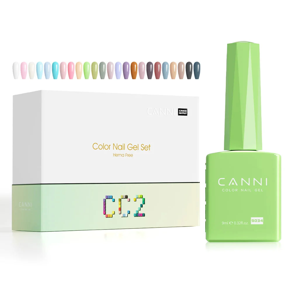 Canni TPO Free HEMA Free Gel Polish Manicure Nail Art Kit