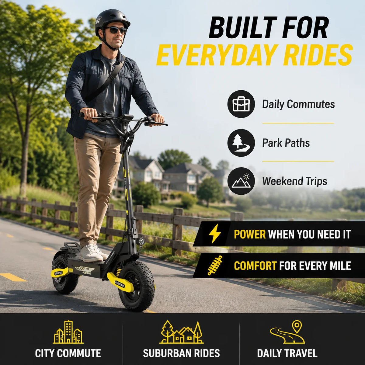 Eoeotwo 1200w Off Road Electric Scooter 30 Mph