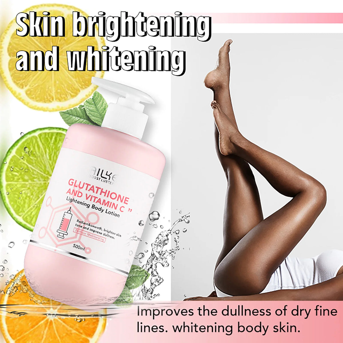 AILKE Glutathione Vitamin C Whitening Skincare Set for Even Tone