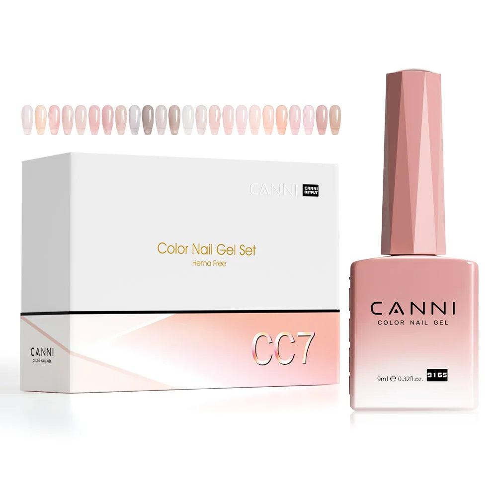 Canni TPO Free HEMA Free Gel Polish Manicure Nail Art Kit