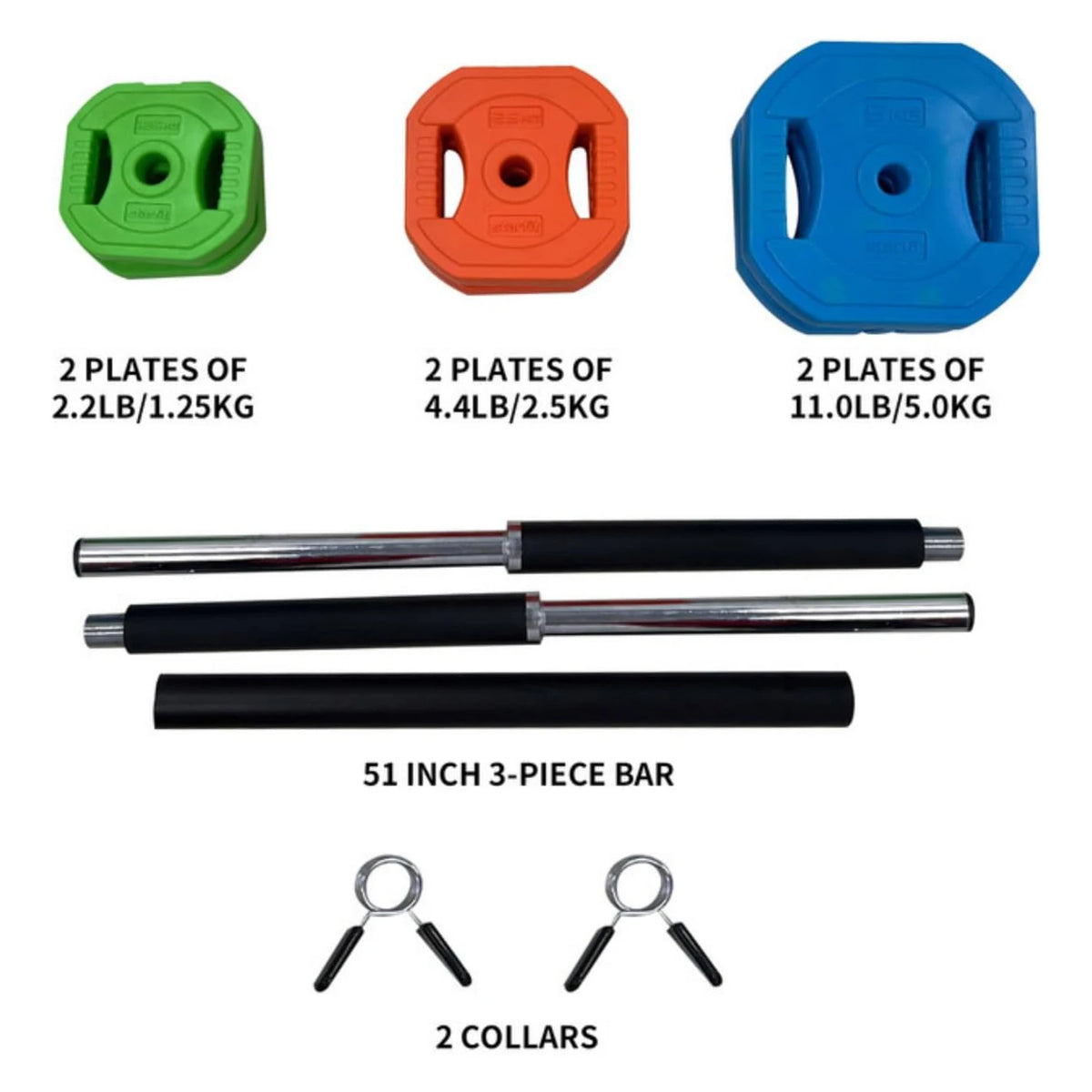 TWISTER CK Adjustable Barbell Weight Set for Strength Training and Fitness
