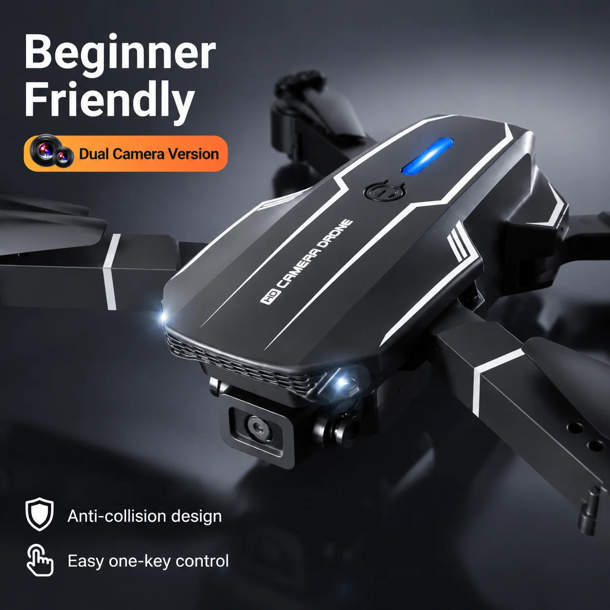 ZNLYRION Foldable Drone Quadcopter With 4K Dual Camera And FPV