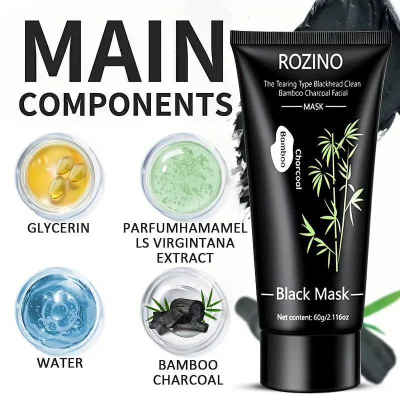 Bamboo Charcoal Peel Mask For Deep Facial Cleansing And Skin Glow