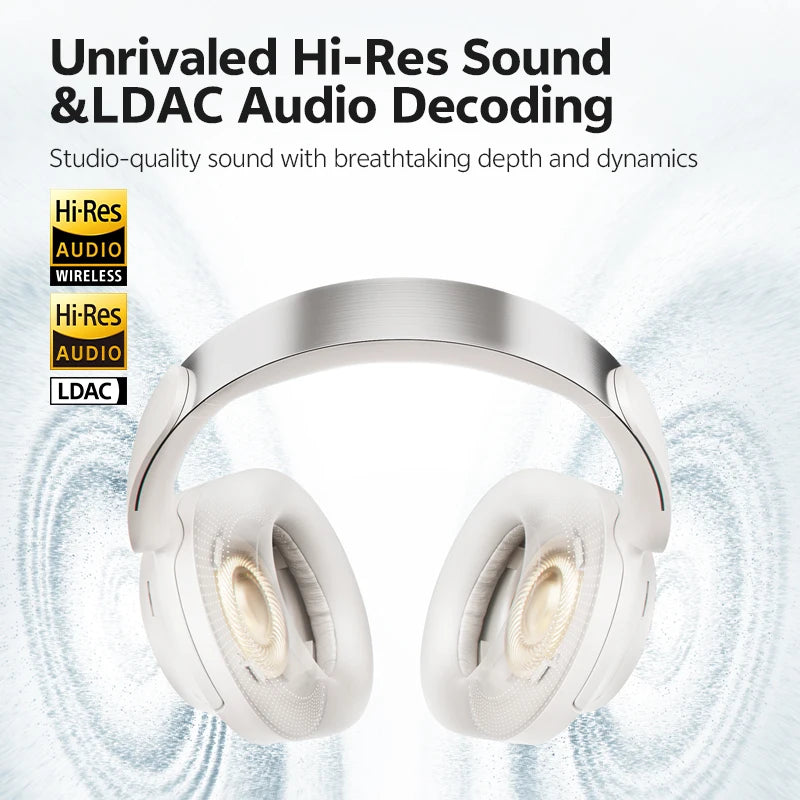 QCY H3S Over Ear Headphones With Adaptive Noise Cancellation
