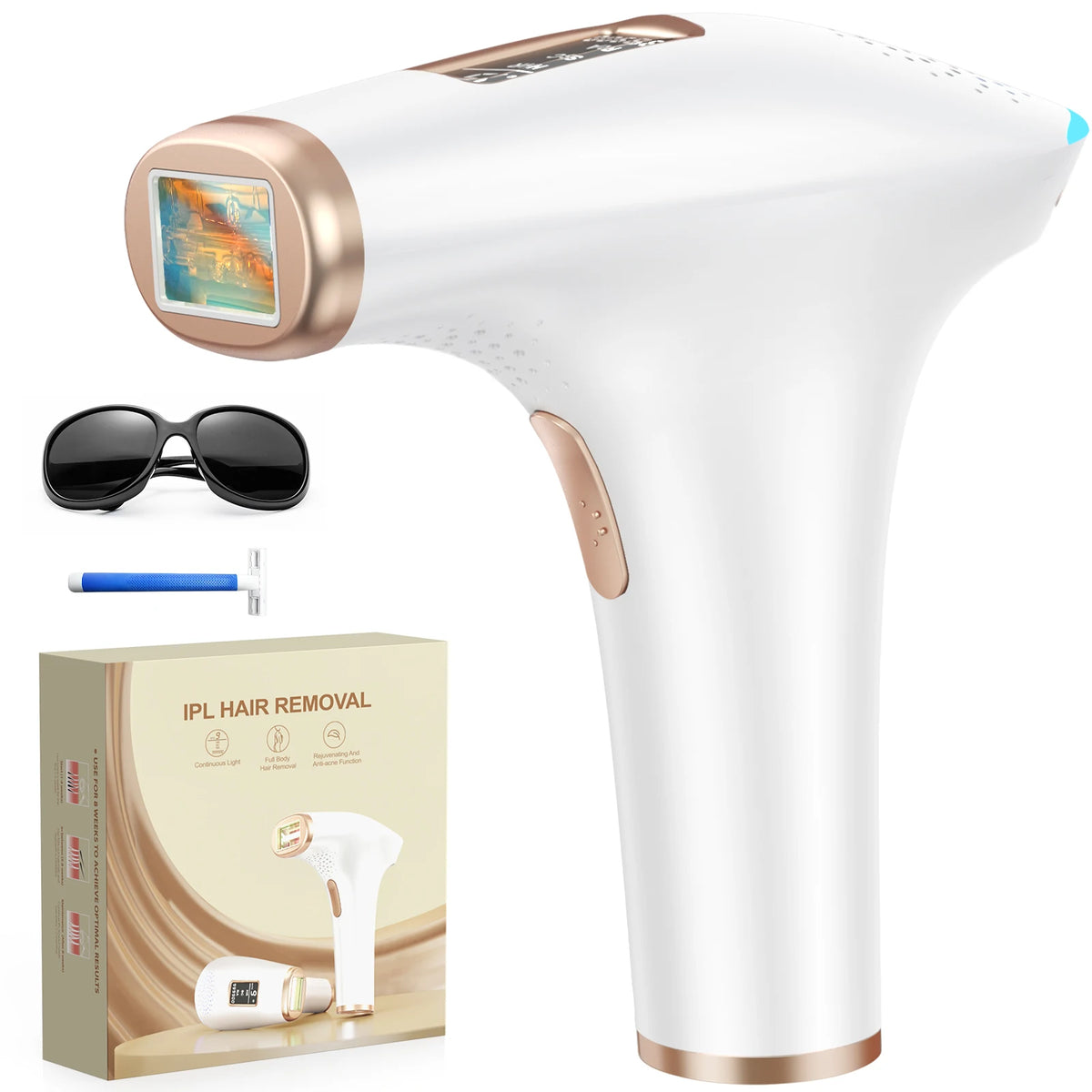 Lysmoski 3In1 IPL Hair Removal Device For Whole Body Use