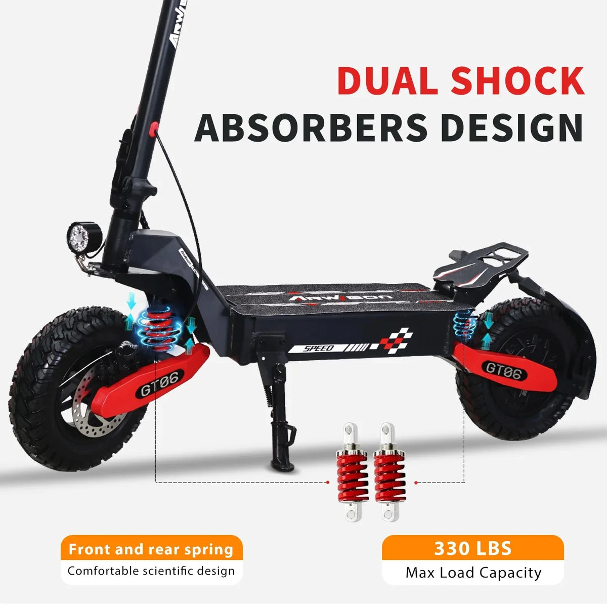 T10 Electric Scooter Adult 40Mph Off Road Dual Suspension