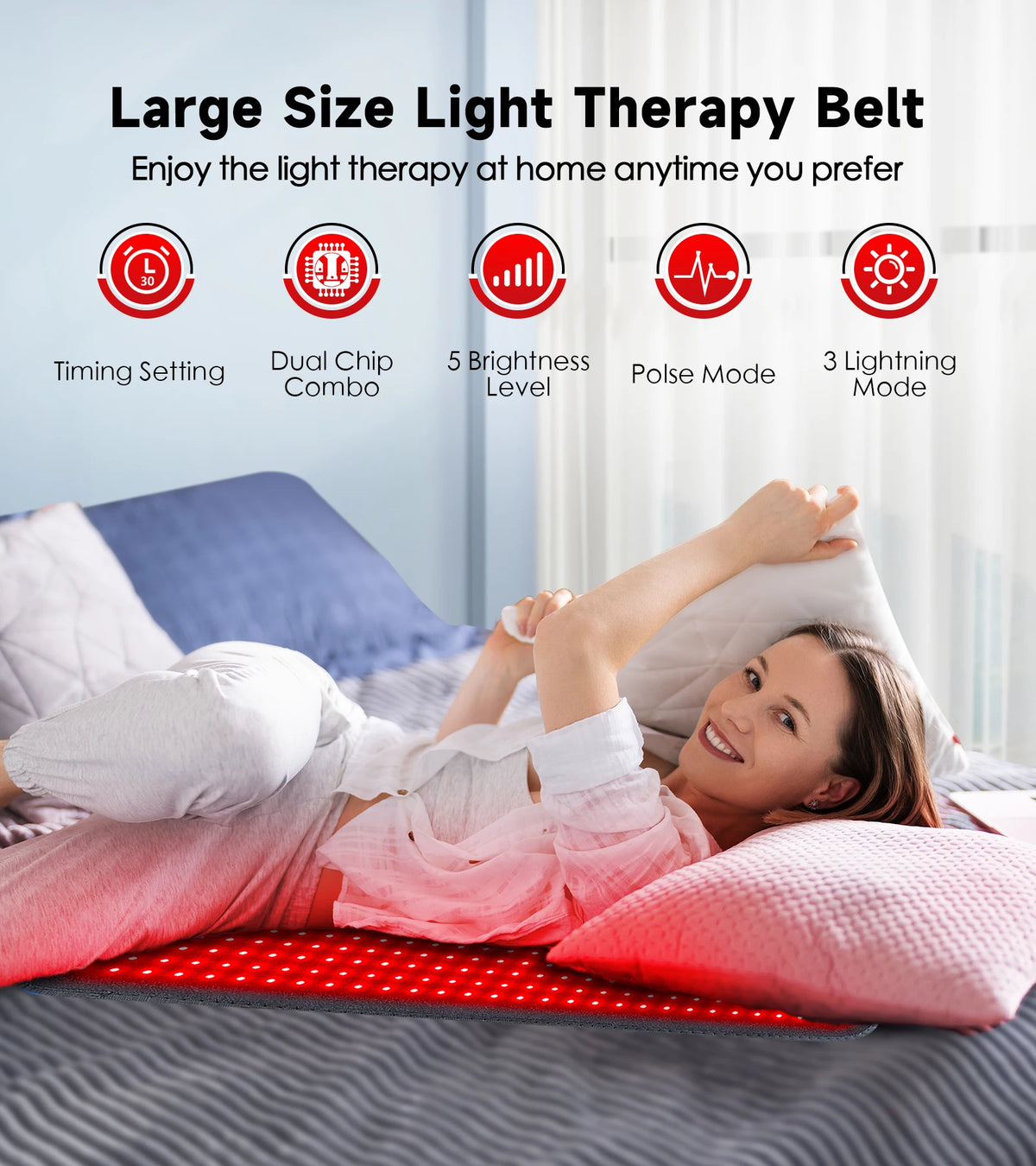 Astarexin Red Light Therapy Heating Pad For Muscle Pain Relief
