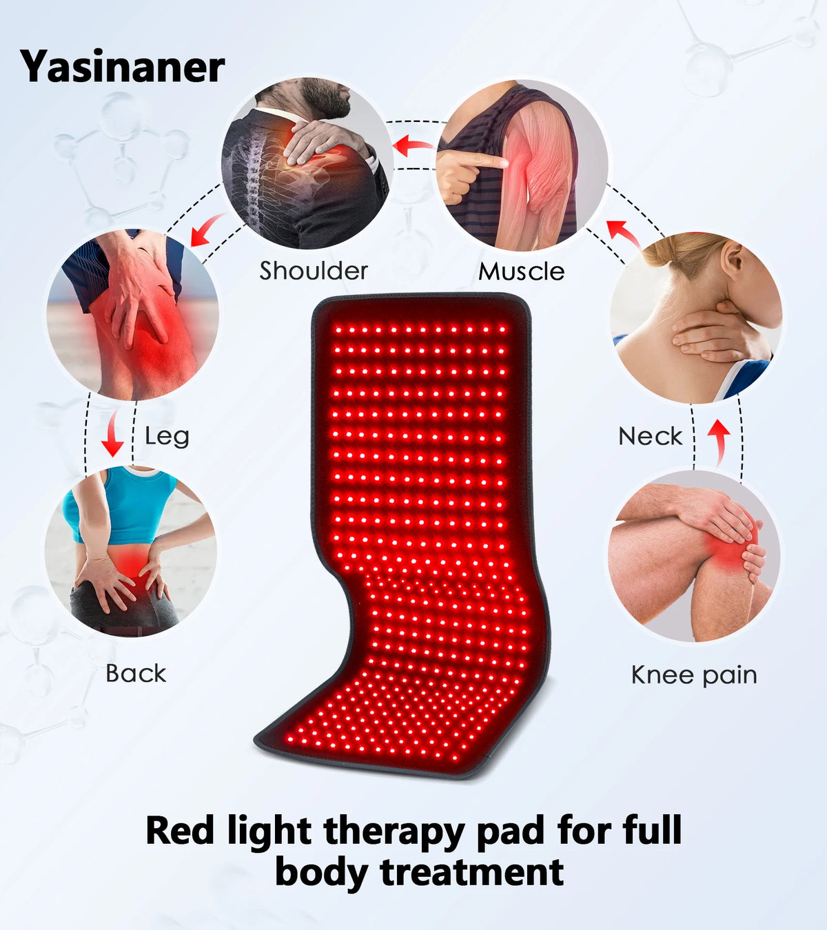 Astarexin Red Light Therapy Heating Pad For Muscle Pain Relief