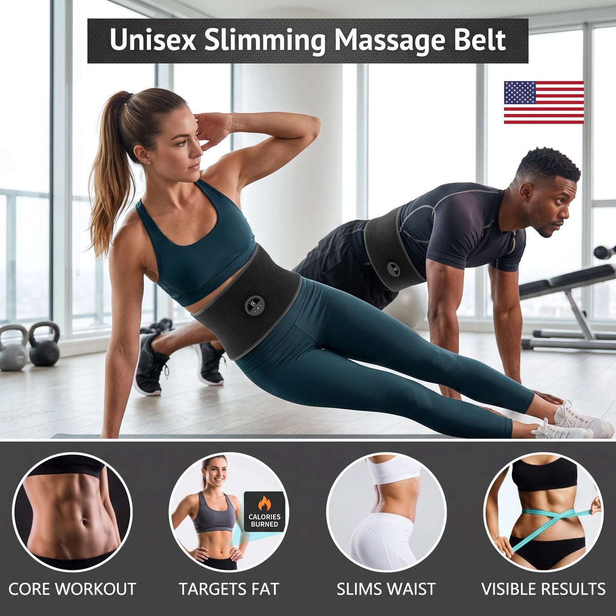 Hailicare Portable Electric Waist Massager Vibration Belt