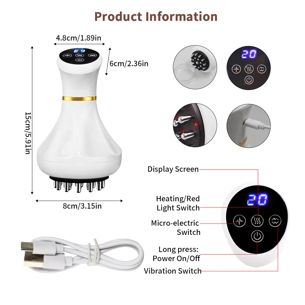 Jitesy Cordless Lymphatic Drainage Massager With Heat And Led Therapy