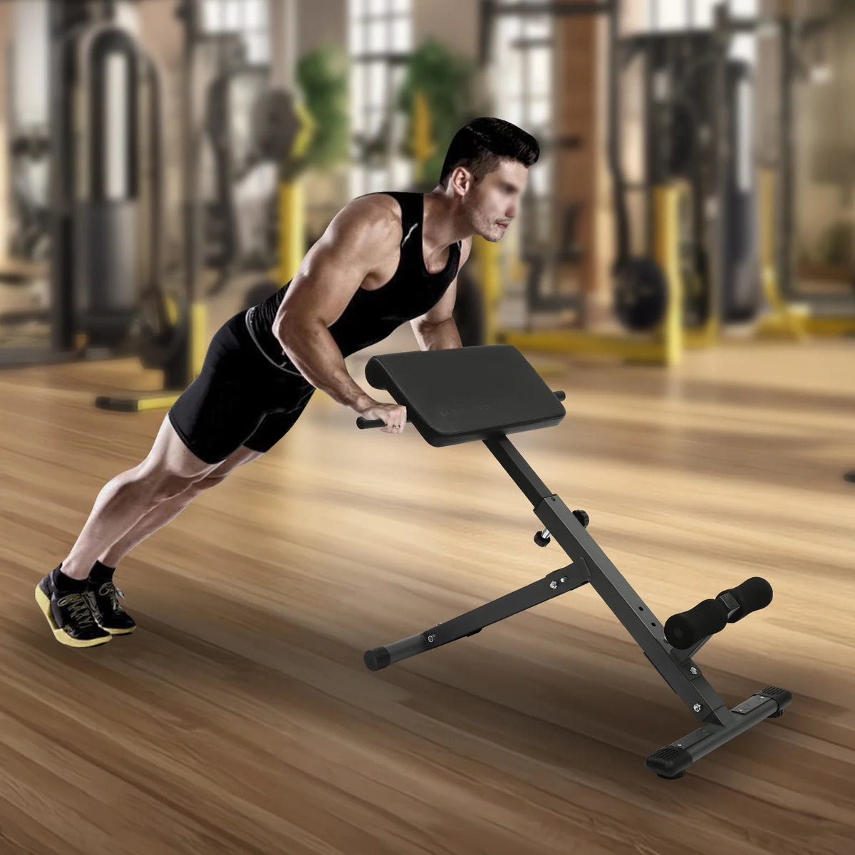 Bymaocar Adjustable Hyperextension Roman Chair for Home Gym Fitness