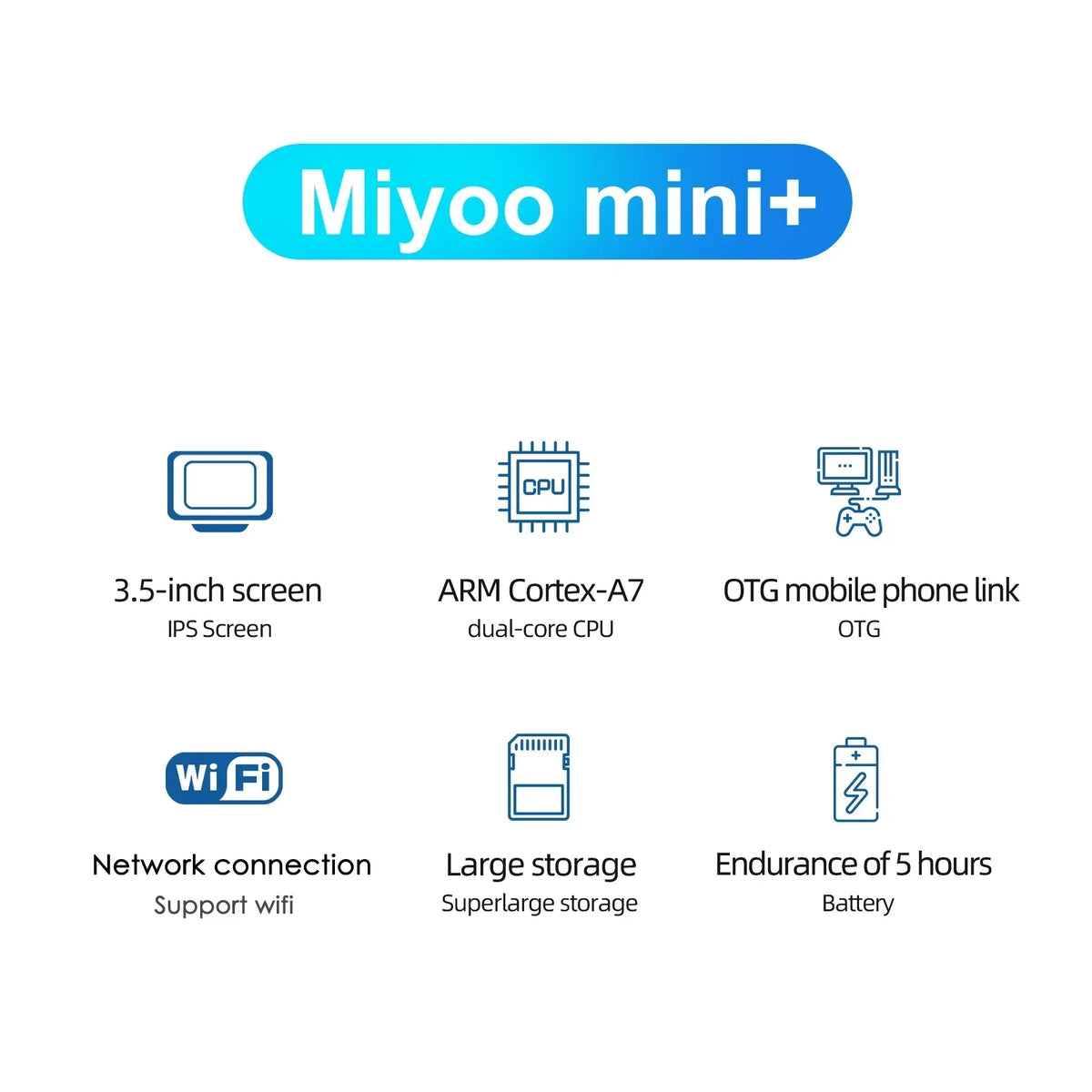 Miyoo Mini Plus Portable Retro Handheld Video Game Console