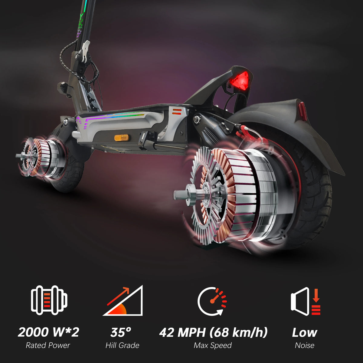 ZWHEEL GT1 Lite Dual Motor All Terrain Electric Scooter 4000W