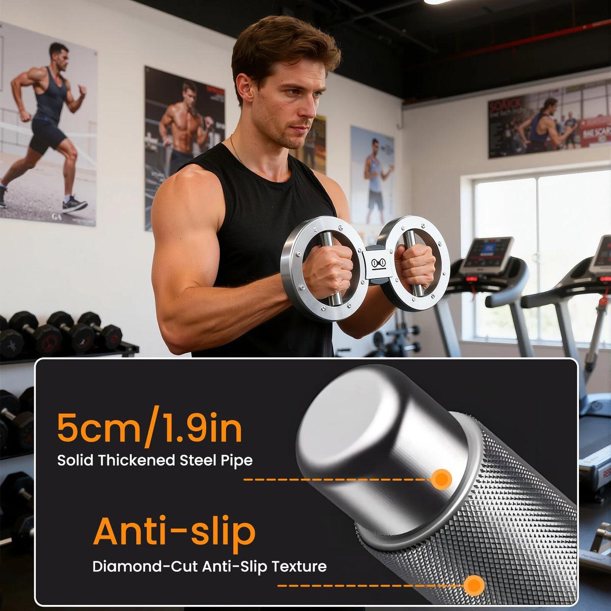 Multifunctional Rotator Machine Grip Strength Trainer for Forearm Exercise