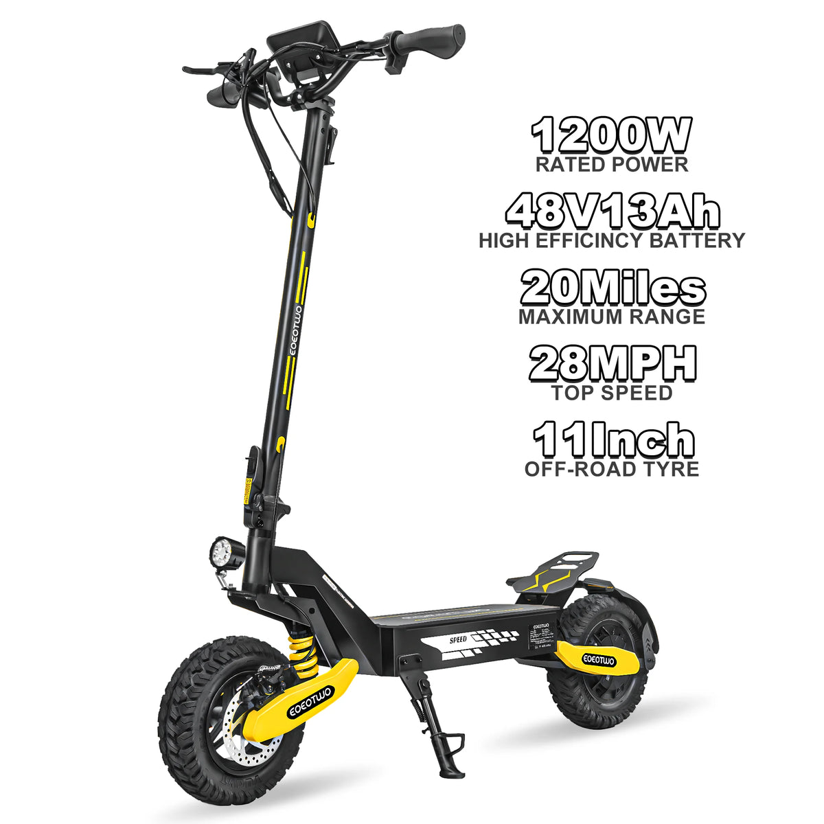 Eoeotwo 1200w Off Road Electric Scooter 30 Mph