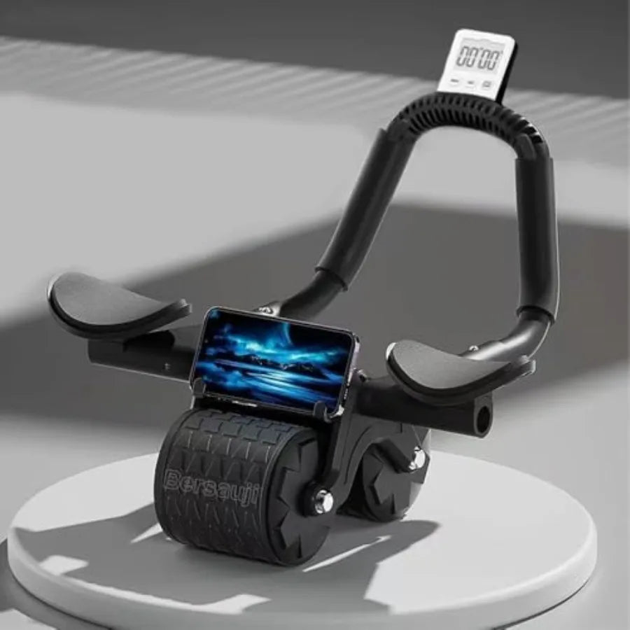Automatic Rebound Ab Roller Wheel With Knee And Elbow Support