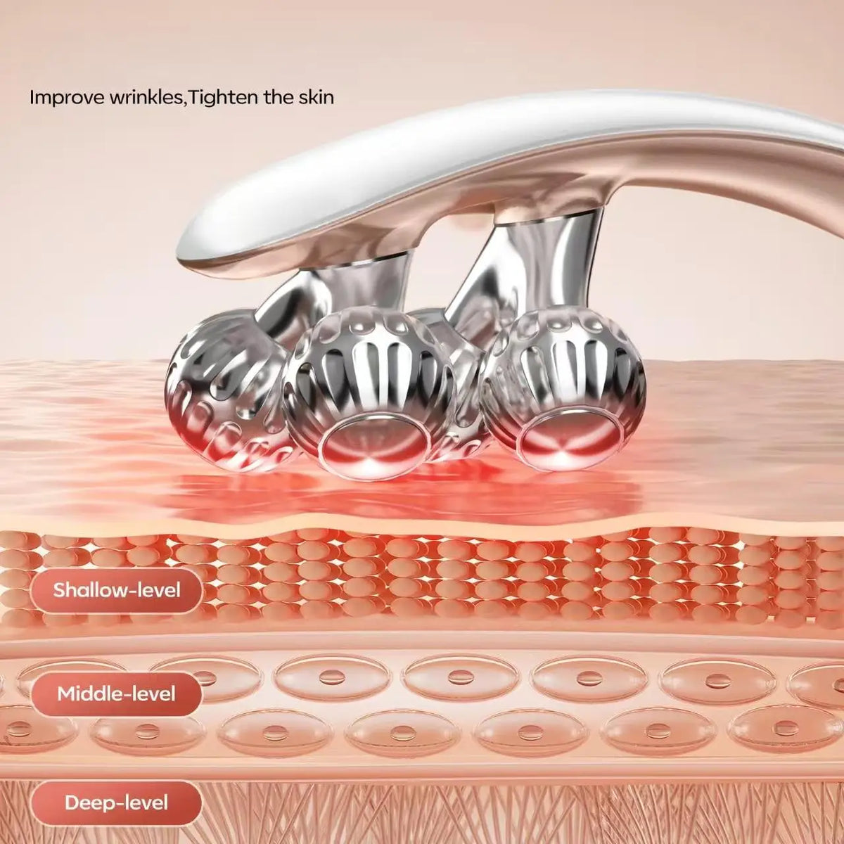 Doge Vollar Rechargeable Lymphatic Facial Massager And Neck Roller