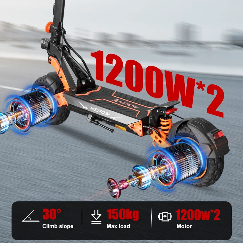 KePow D3MAX 2400W Dual Motor All Terrain Electric Scooter