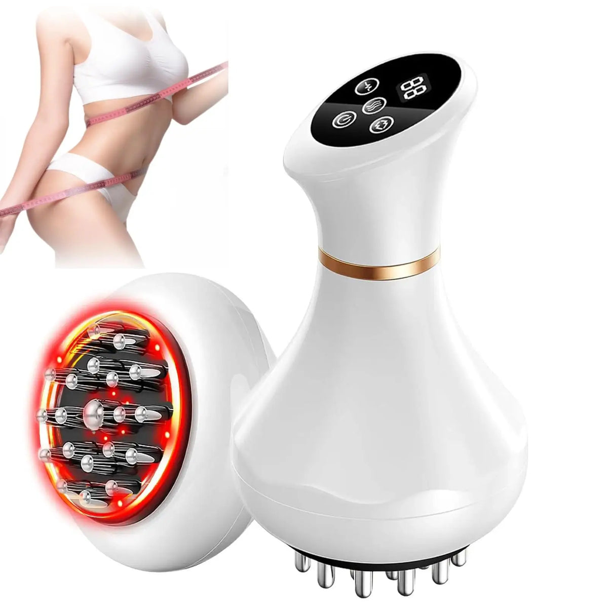 Jitesy Cordless Lymphatic Drainage Massager With Heat And Led Therapy