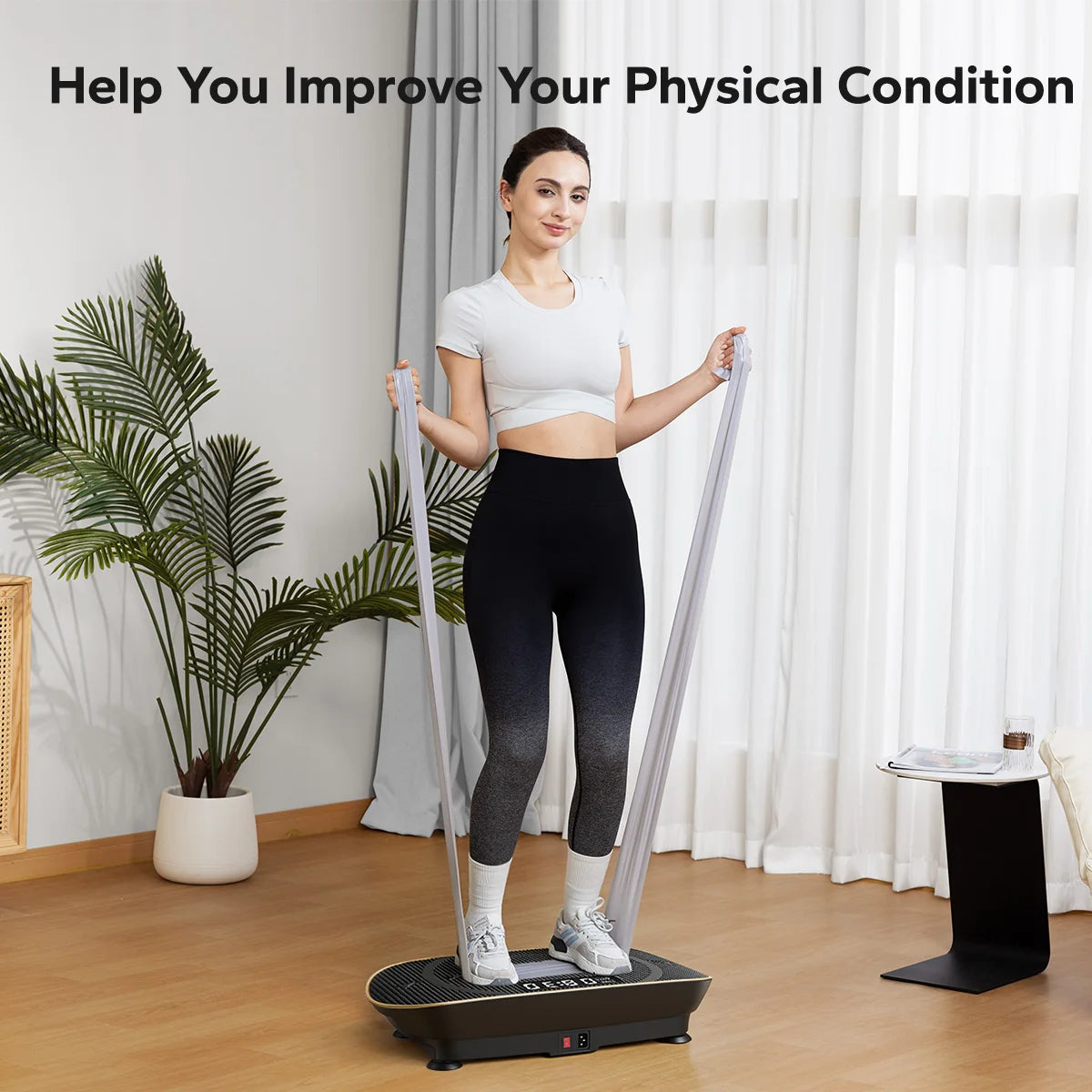 Merach Vibration Plate Exercise Machine Whole Body Fitness Platform