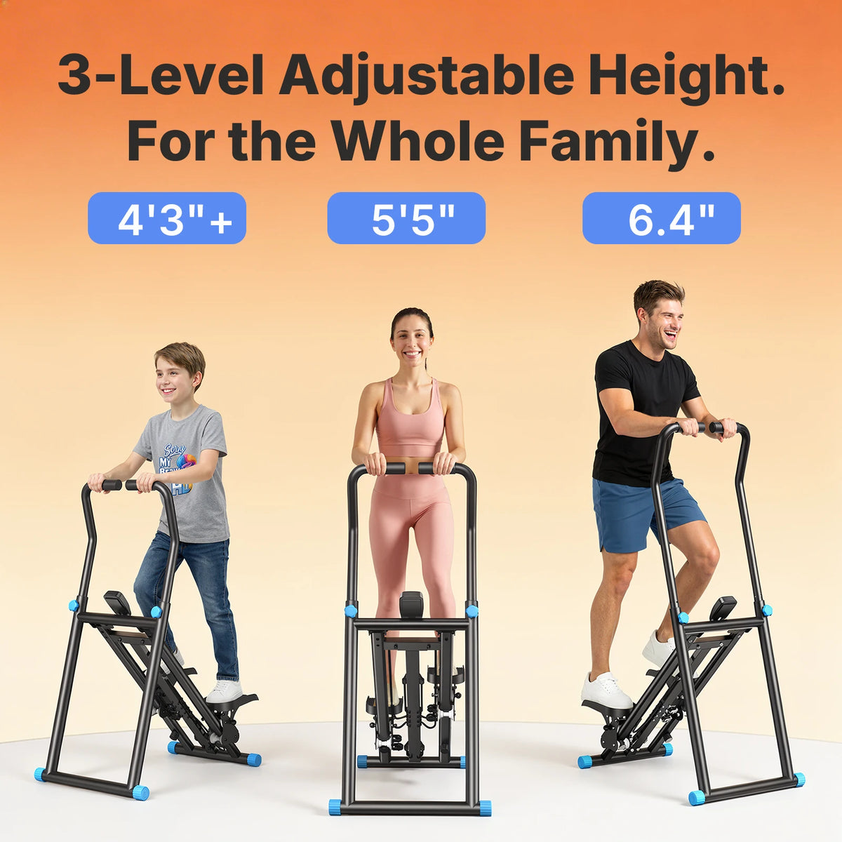 Merach Foldable Stair Stepper Adjustable Resistance Home Exercise Machine