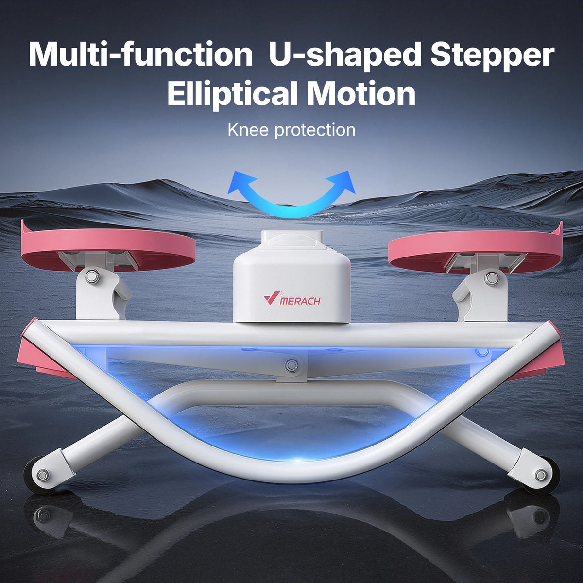 Merach Silent Rocking Stepper Dual Action Ab Twister Board