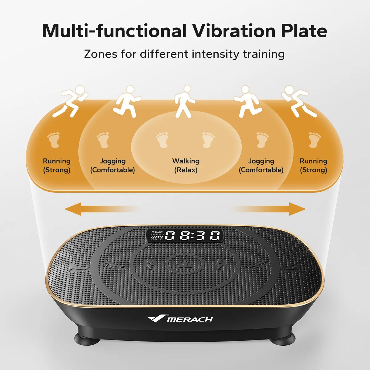 Merach Vibration Plate Exercise Machine Whole Body Fitness Platform
