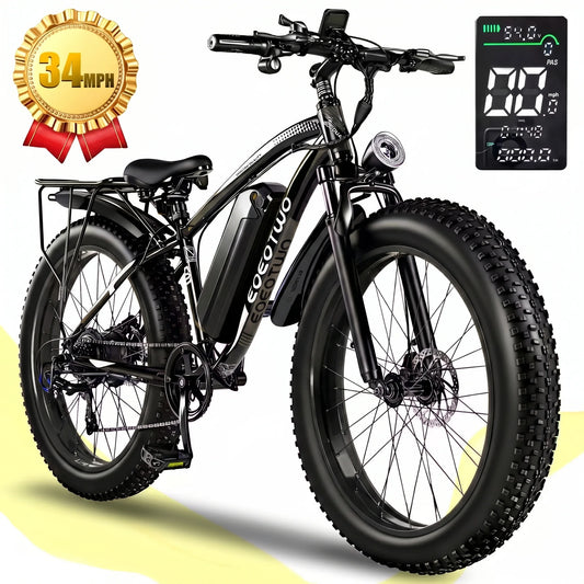 EOEOTWO Electric Bike With 48V Battery And 1500W Peak Motor