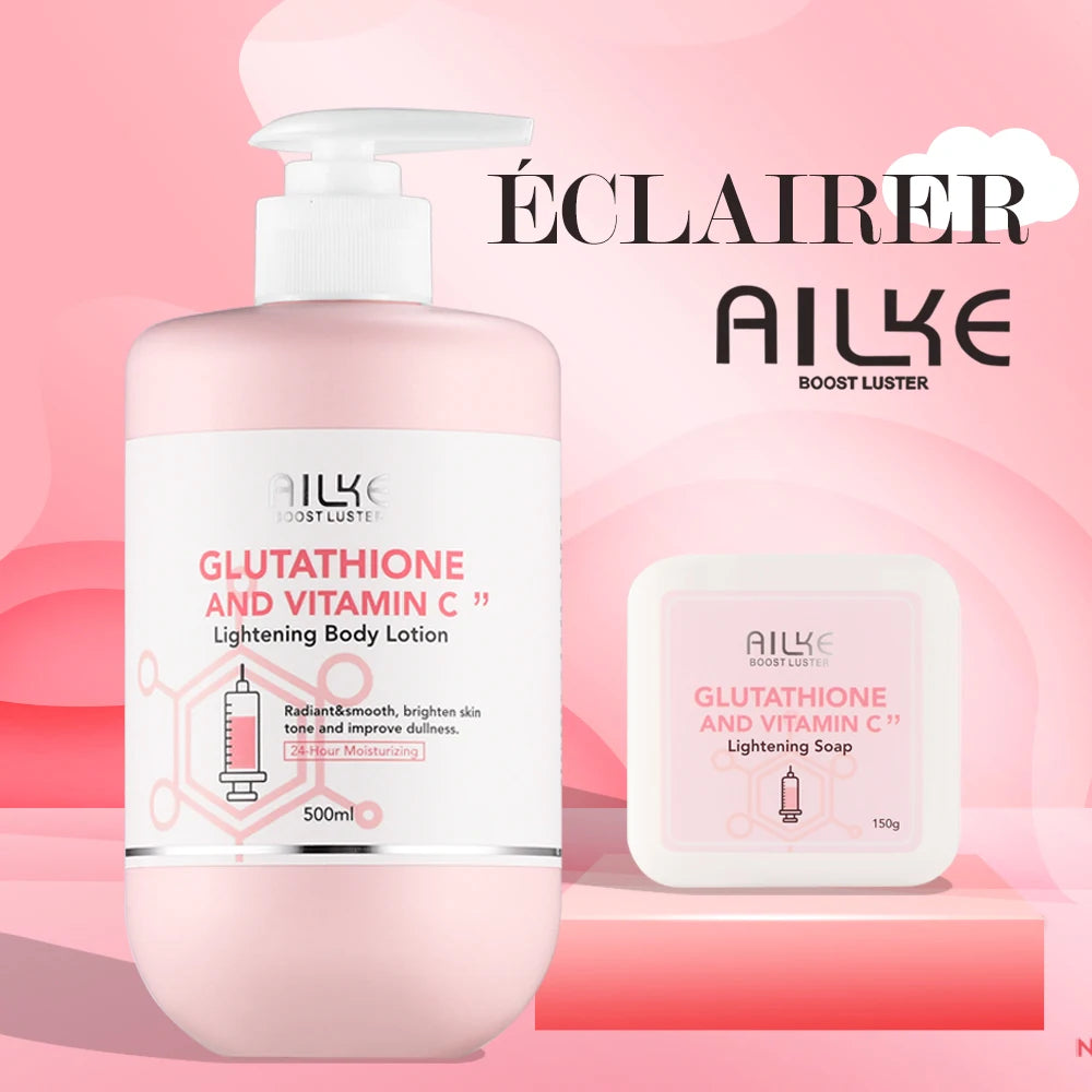 Ailke Whitening Skin Care Set With Glutathione And Vitamin C