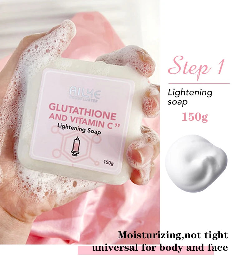 Ailke Whitening Skin Care Set With Glutathione And Vitamin C