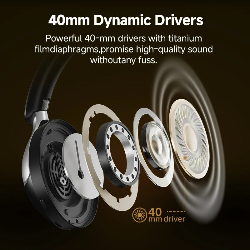 QCY H3 Pro Adaptive Active Noise Cancelling Wireless Bluetooth Earphones