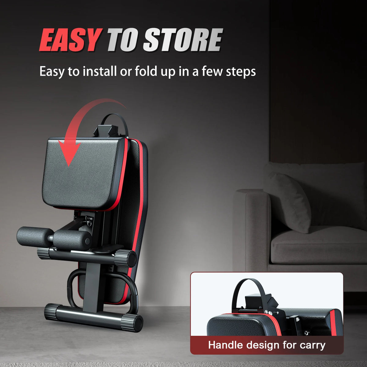 Multifunctional Adjustable Foldable Dumbbell Weight Bench