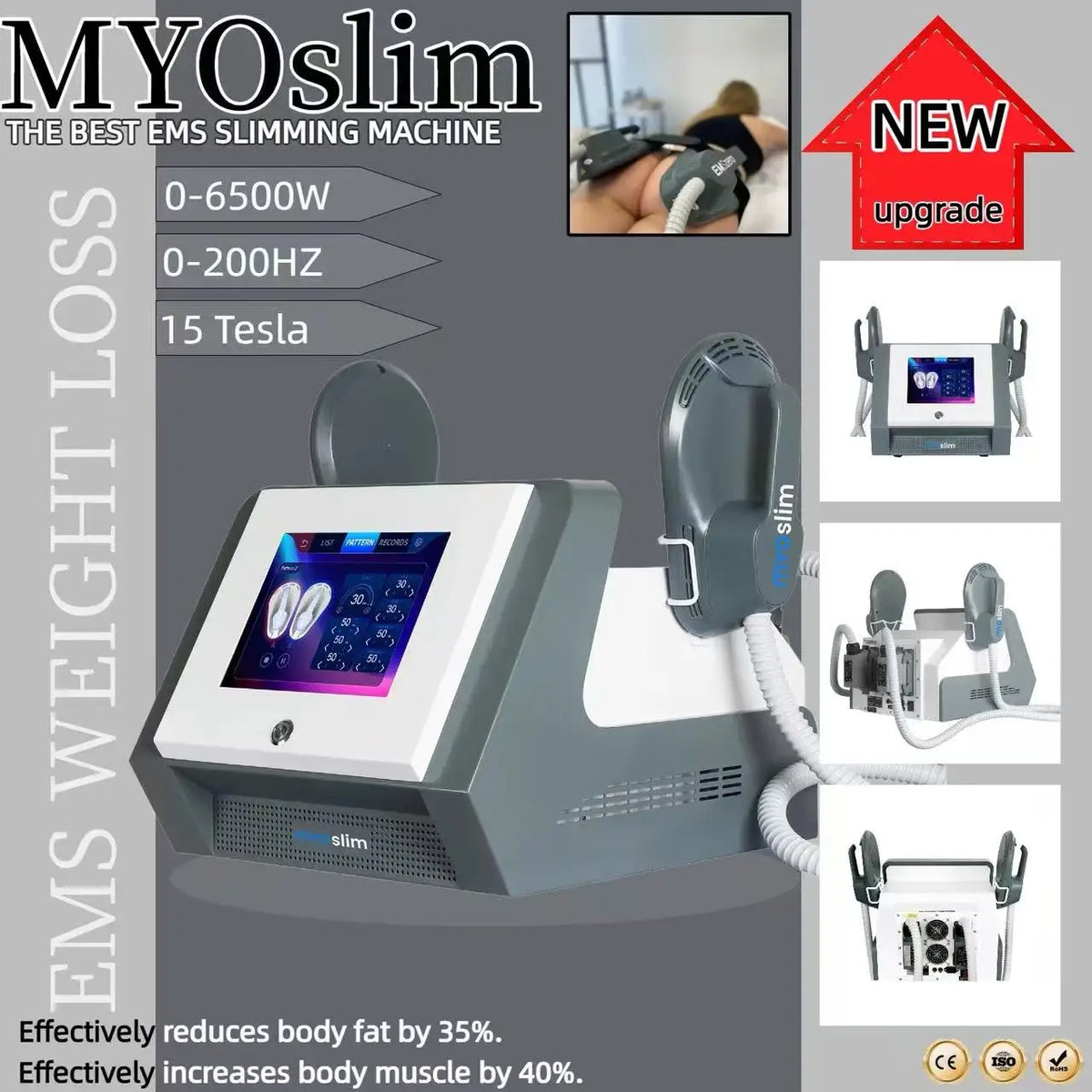 Emszero RF HIEMT Body Sculpting Machine Ems Therapy Device