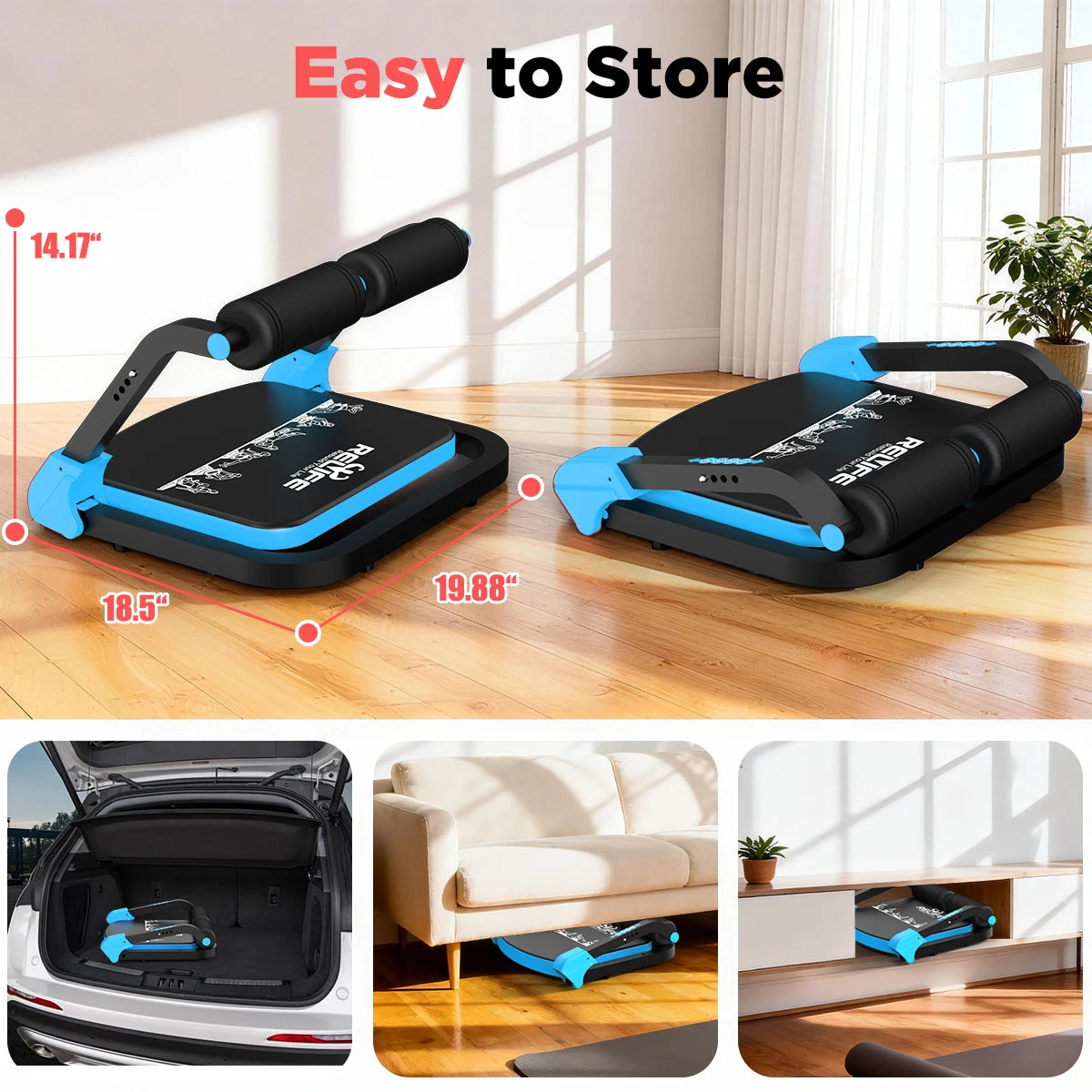 Adjustable Automatic Rebound Sit Up Machine For Core Training
