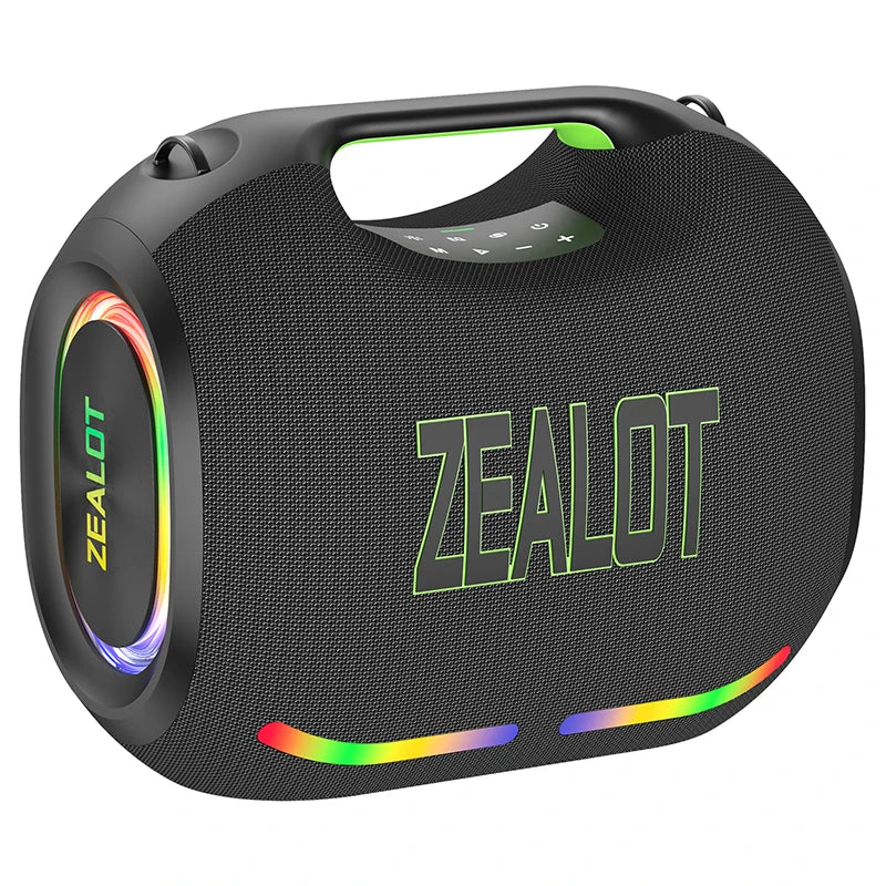 Zealot Portable Waterproof Bluetooth Speaker With Led Effects