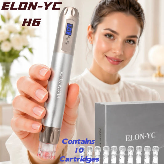 Elon Rechargeable Microneedling Pen With Ten Nano Cartridges