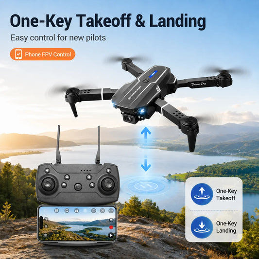 ZNLYRION Foldable Drone Quadcopter With 4K Dual Camera And FPV