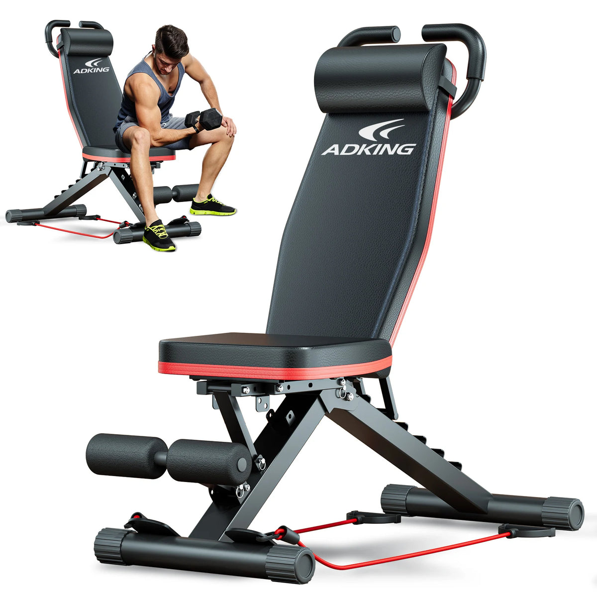 Adjustable Foldable Weight Bench For Home Gym Strength Training