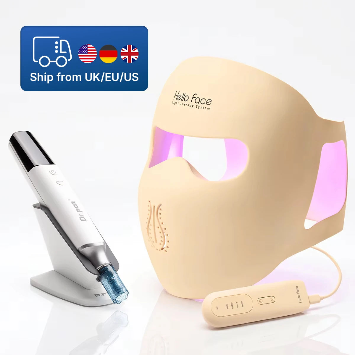 DrPen M9 Microneedle Derma Pen Hello Face LED Mask Set